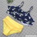 Mother and Daughter Swimwear Set Mommy&Me Floral Printed Hight Waist Two- Piece Tankinis Family Matching Beach Wear Yellow B07N75DWXP